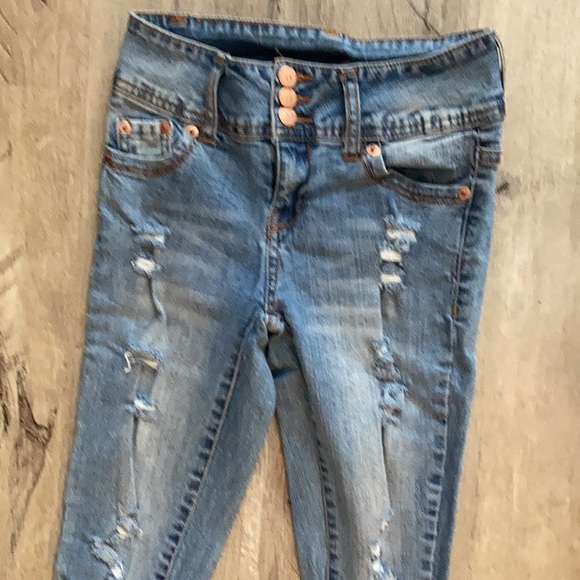 Highway jeans high waisted distressed size 0 - Picture 2 of 3